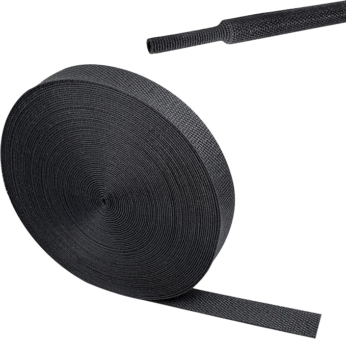 2 in 1 Heat Shrink Braided Sleeving Fabric Tubing-Ideal fit Irregular Shape by Sunnarepoon