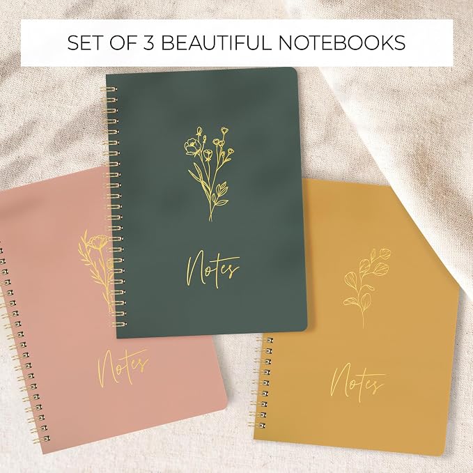 ZICOTO Aesthetic Spiral Notebook Set of 3 - Image 4