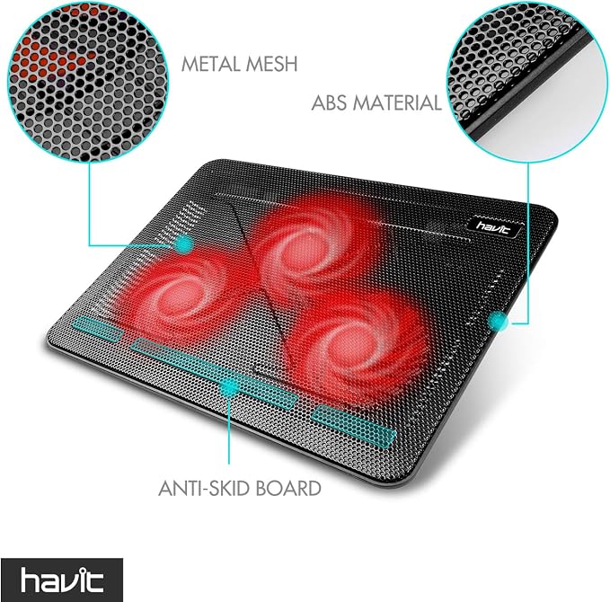 Havit HV-F2056 15.6-17 Inch Laptop Cooler Cooling Pad - Image 4