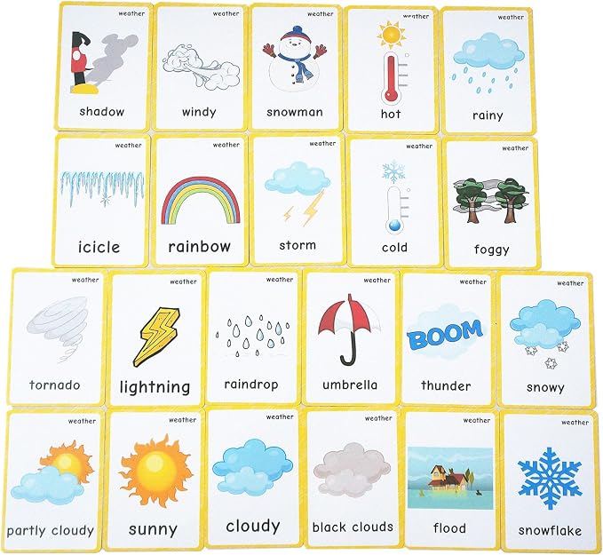 22 Weather Flash Cards - Image 6