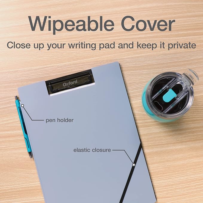 Oxford Clipboard Folio with Storage, 4 Pockets, 2 Pack, 2 Color Combos - Image 4