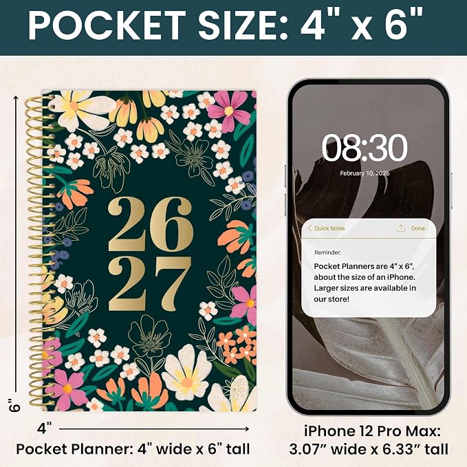 bloom daily planners 2026-2027 Academic Year Pocket Planner 13 Months - Image 6