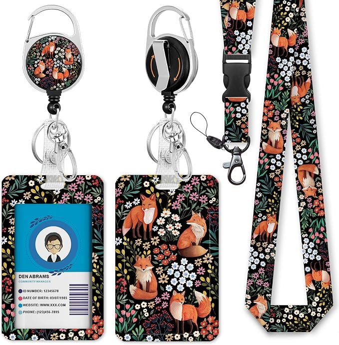 Giancomics Floral Wildlife Lanyards by Giancomics