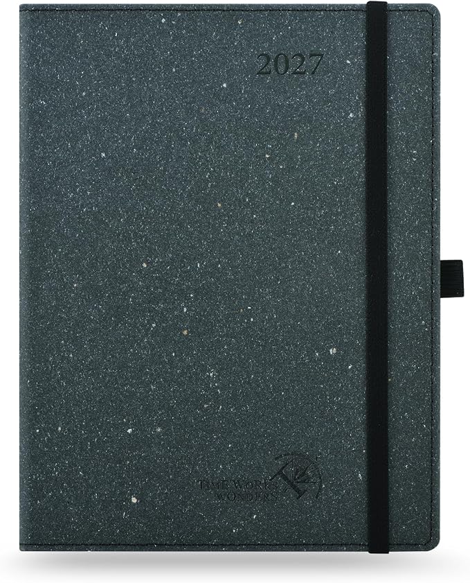 POPRUN 2027 Planner Weekly and Monthly, 6.5" x 8.75" Recycled Paper Calendar by POPRUN