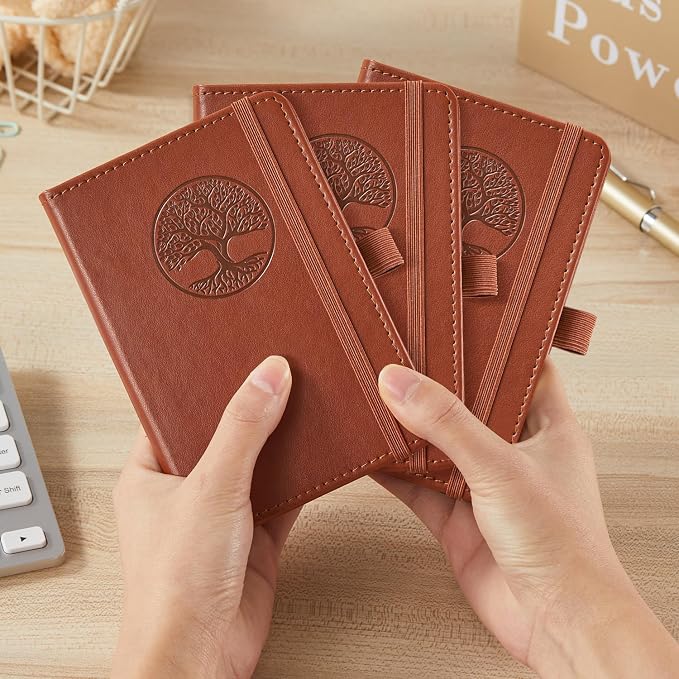 3 Pack Pocket Journal Notebooks, A6 Small Mini Notepad - Image 5