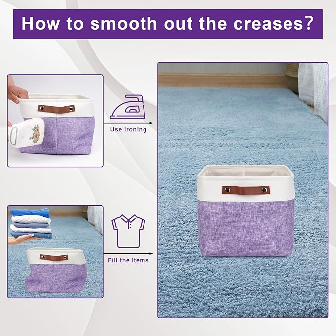 Bagnizer Storage Bins Large Fabric Storage Baskets - Image 6