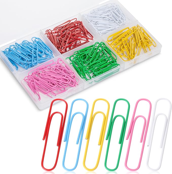 Mr. Pen- Paper Clips, 2 Inch, 240 Pack, Large Colored Paper Clips | Colored by MrPen