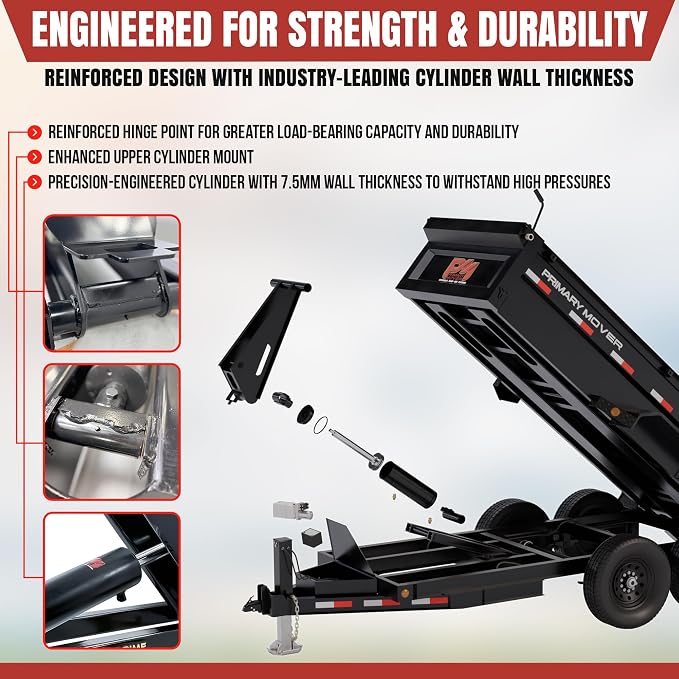 3 Ton Dump Trailer Hydraulic Scissor Hoist | Premium Hoist Kit | Hydraulic Dump - Image 6
