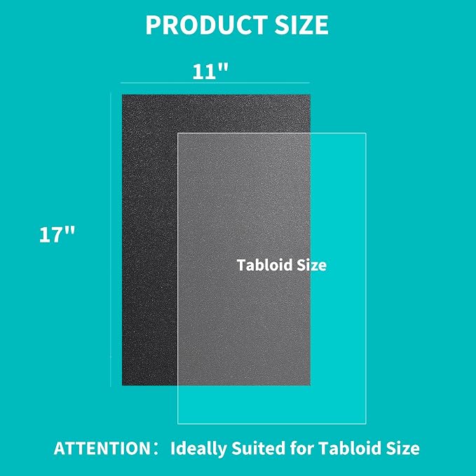 Binditek 100 Pack Binding Covers and Backs Set, 11 x 17 Inches, 50 Clear PVC - Image 3