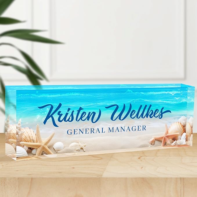 Personalized Office Name Plate, Custom Name Plate by Flpoxzd