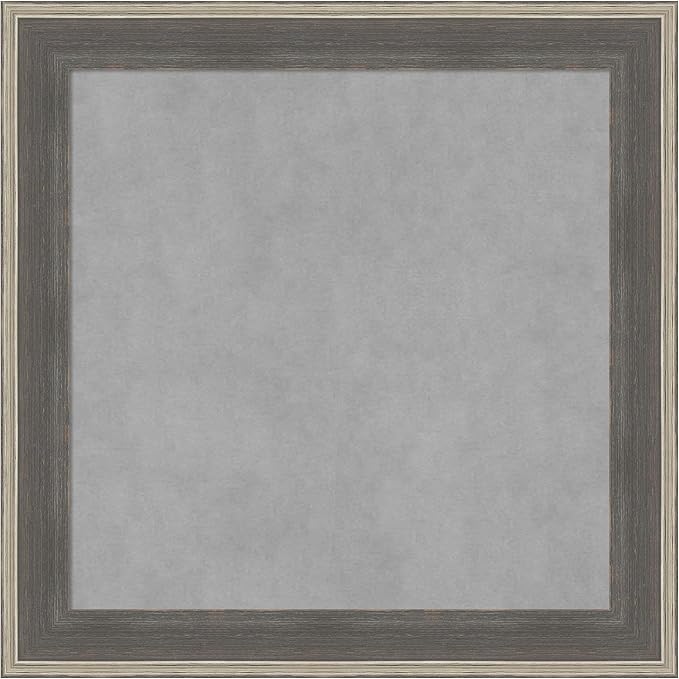 Amanti Art Grey Framed Magnetic Board 25x25 Medium Vision Board by AmantiArt