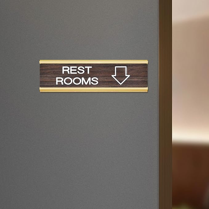 Antrader 5Pcs Name Plate Holder, Wall Mount Office Door Name Plate Holder - Image 5