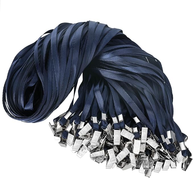 LOCONHA 100 Pack Navy Blue lanyards Lanyards by LOCONHA