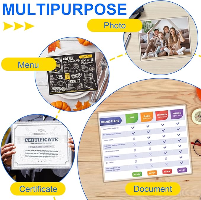 400 Pack Laminating Sheets, 3 Mil, 9 x 11.5 Inches Thermal Laminating Pouches Lamination Sheet Paper for Laminator, Clear, Letter Size, Office and School Supplies-DeskLoop Office