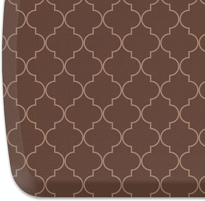 GelPro Elite Premier Anti-Fatigue Kitchen Comfort Floor Mat, 20x36", Lattice Java Stain Resistant Surface with therapeutic gel and energy-return foam for health & wellness-DeskLoop Office