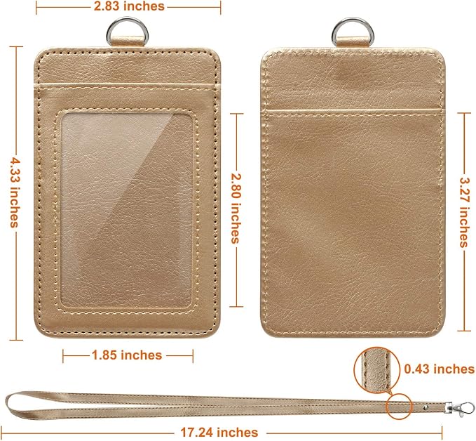 PU Leather ID Badge Holder, Life-Mate ID Badge Holder - Image 5