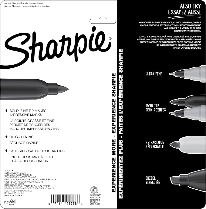 Sharpie Permanent Markers Fine Point Featuring Mystic Gem Color Markers - Image 10