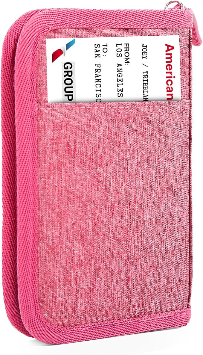 Single Passport Holder for Travel, RFID Travel Document Organizer for Women by Unknown