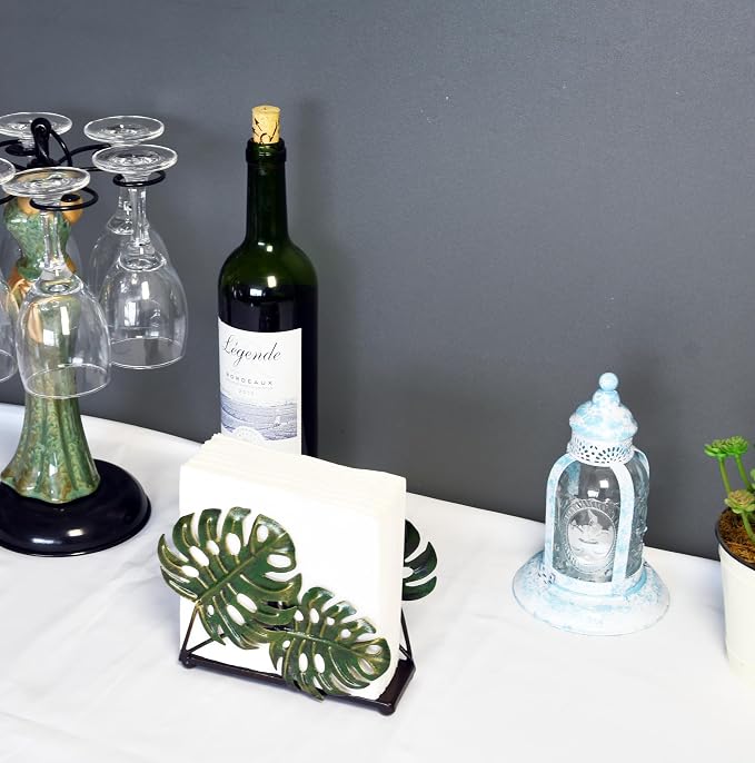 Modern Metal Leaves Design Napkin Holder - Image 4
