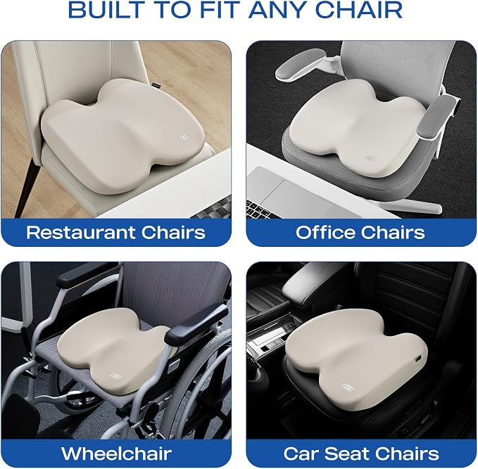 Skechers Seat Cushion, Ergonomic Memory Foam Cushion - Image 7