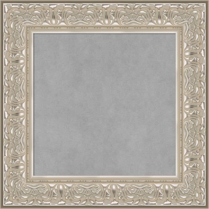 Amanti Art Silver Framed Magnetic Board 23x23 Small Vision Board by AmantiArt