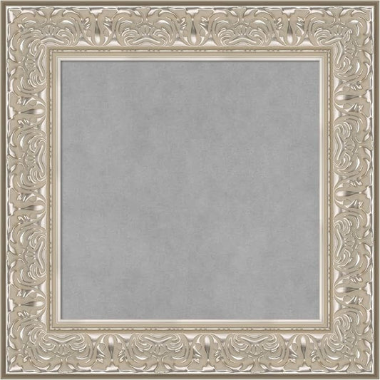 Amanti Art Silver Framed Magnetic Board 23x23 Small Vision Board by AmantiArt