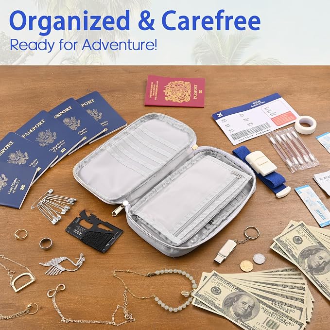 Secure, Valuable RFID Family Passport holder, Travel wallet, Travel document - Image 4