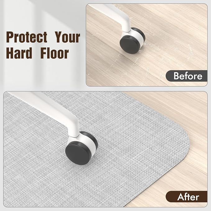 Blvornl Office Chair Mat for Hardwood Floor, Large Anti-Slip Hard Floor - Image 6