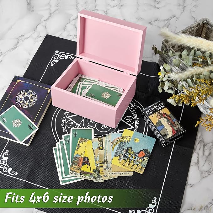 DRASTAR Wooden Box, Small Keepsake Box, Memory Box - Image 4