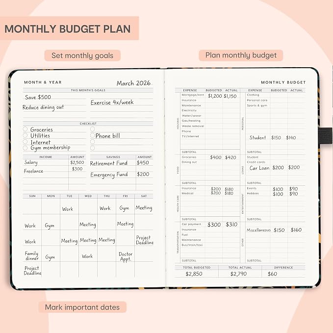 And Per Se Budget Planner and Monthly Bill Organizer, Undated Budget Book - Image 4