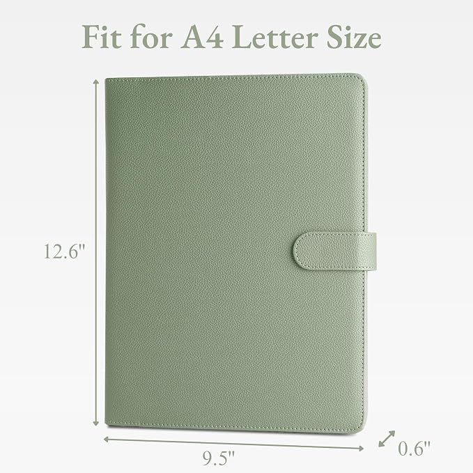 Mymazn Padfolio, Portfolio Folder, Legal Pad Holder, Resume Folder | Faux - Image 2