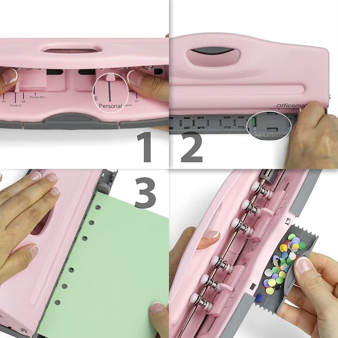 Officemate Adjustable 6-Hole Punch - Image 6
