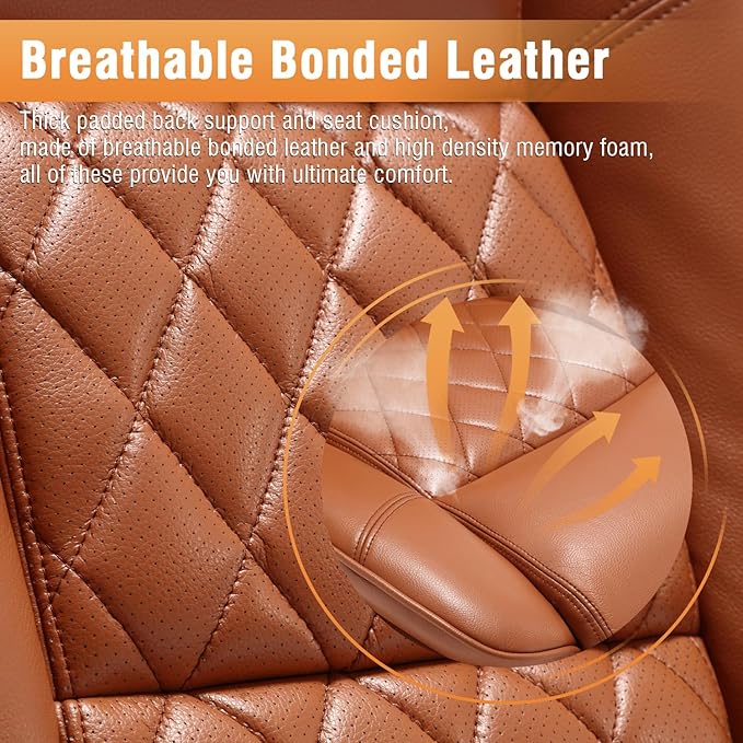 EZAKI High Back Office Chair-Flip-up Arms Executive Computer Desk Chair, Built-in Lumbar Support Thick Padded Adjustable Rock Tension Ergonomic Design for Back Pain-DeskLoop Office