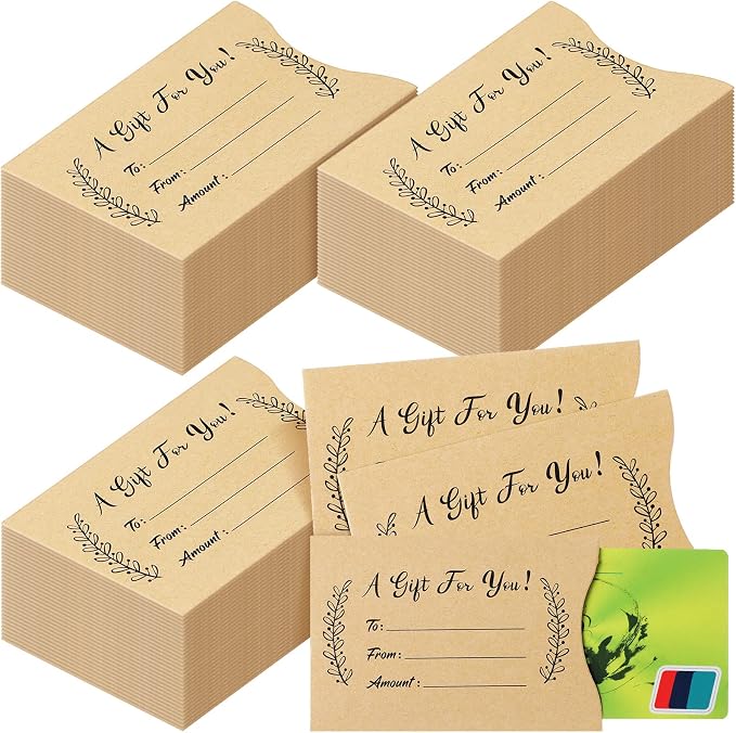 Yinder 600 Pcs Gift Card Envelopes Bulk Thank You Gift Card Sleeves by Yinder