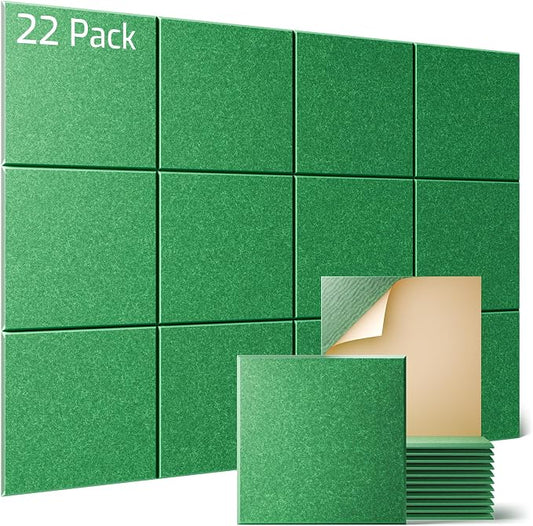 Sonicism 22 Pack Acoustic Wall Panels by Sonicism