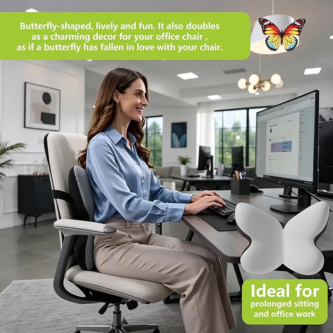 Memory Foam Lumbar Support Pillow, Back Support - Image 6