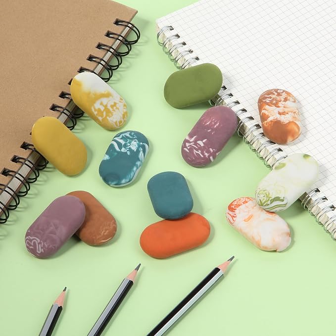 Mr. Pen- Marble Pencil Erasers, 12 Pack, Art Sketching, Clean Smudge-Free - Image 3