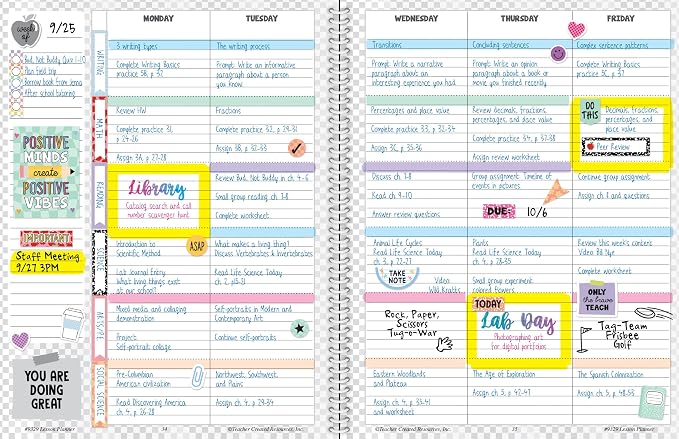 Teacher Created Resources Cool for School Teacher Plan Book - Image 6
