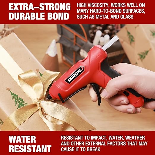 Arrow Mini Hot Glue Sticks, 200 Pack Clear Glue Gun Sticks, 4" and 5/16'' Diameter High Viscosity All-Purpose Gun Stick for DIY Art, Craft General Repairs, Festival Home Decoration-DeskLoop Office