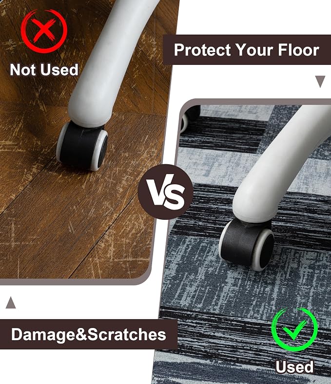 chakme Office Chair Mat for Hardwood Floor, Machine Wash - Image 4
