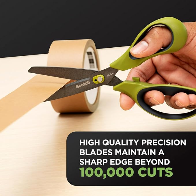Scotch Non-Stick Unboxing Scissors, Dual-Function Scissors and Boxcutter - Image 4