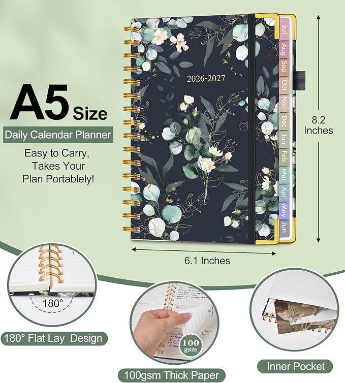 Academic Planner 2026-2027, Hardcover Weekly and Monthly Calendar Planner from - Image 5