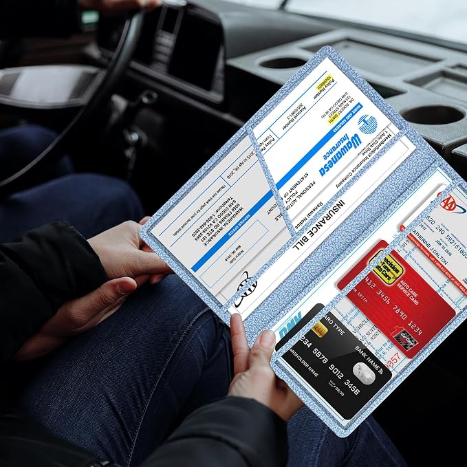 TOURSUIT Car Registration and Insurance Card Holder, Vehicle License Document - Image 6