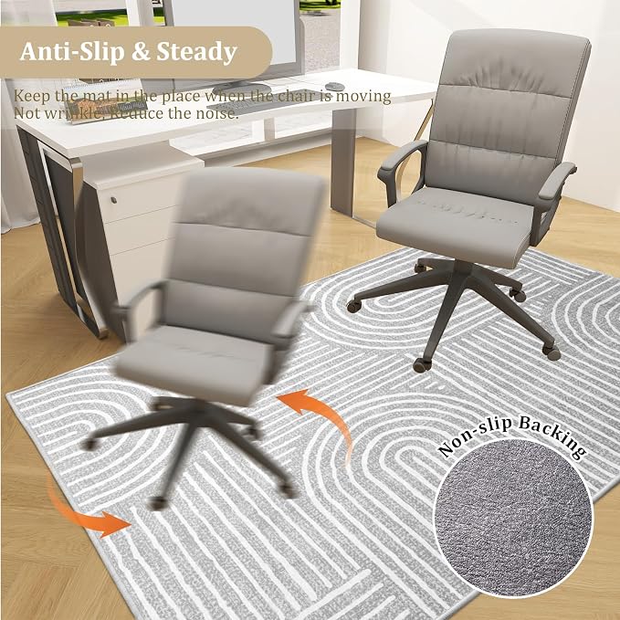 Office Chair Mat for Hardwood Floor, Machine Wash - Image 5