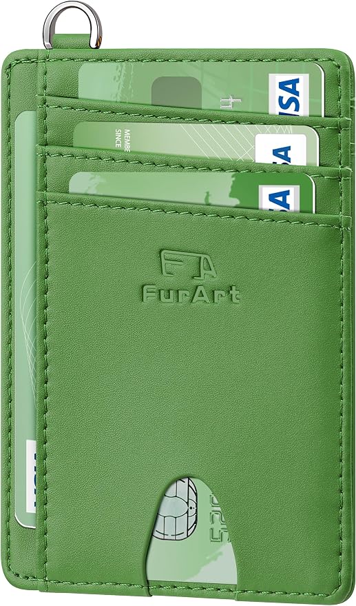 FurArt Slim Minimalist Wallet RFID Credit Card Holder by FurArt