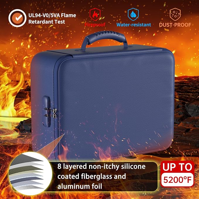 DocSafe 5200°F Fireproof Document Organizer Box - Image 2