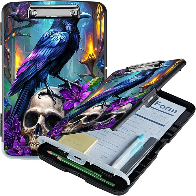 Purple Flower Eagle A4 Clipboard by Unknown