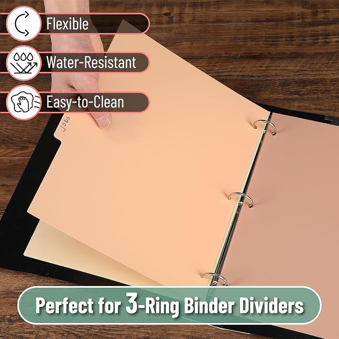 Mr. Pen- Dividers for 3 Ring Binder, 2 Sets, 6 Pack/Set, Binder Dividers - Image 4