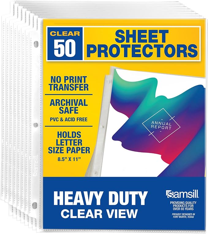 Samsill Heavy Duty Sheet Protectors by Samsill