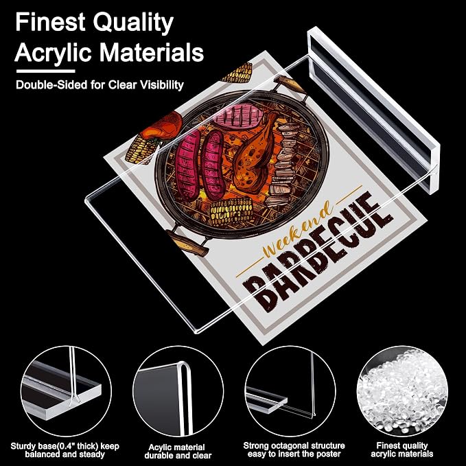 Acrylic Sign Holder 5 x 7 Inch 6 Pack - Image 2